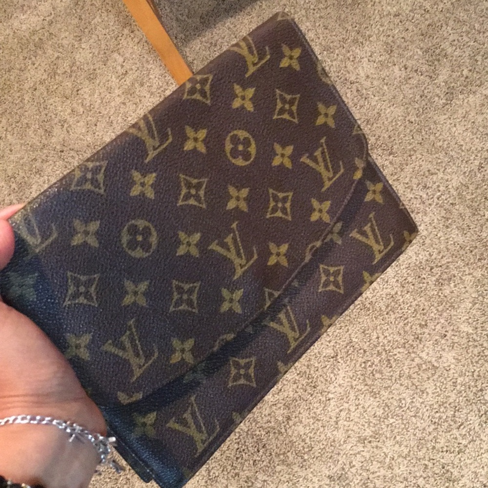 Louis Vuitton Brown Monogram Cosmetic Clutch